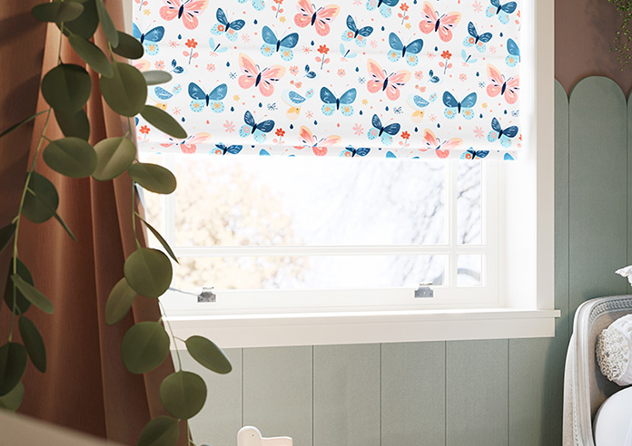 Butterfly Garden, Crystal - Roman Blind - Image 5